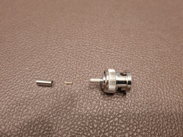 BNC-Stecker Makroaufnahme – HF-Verbindungstechnik