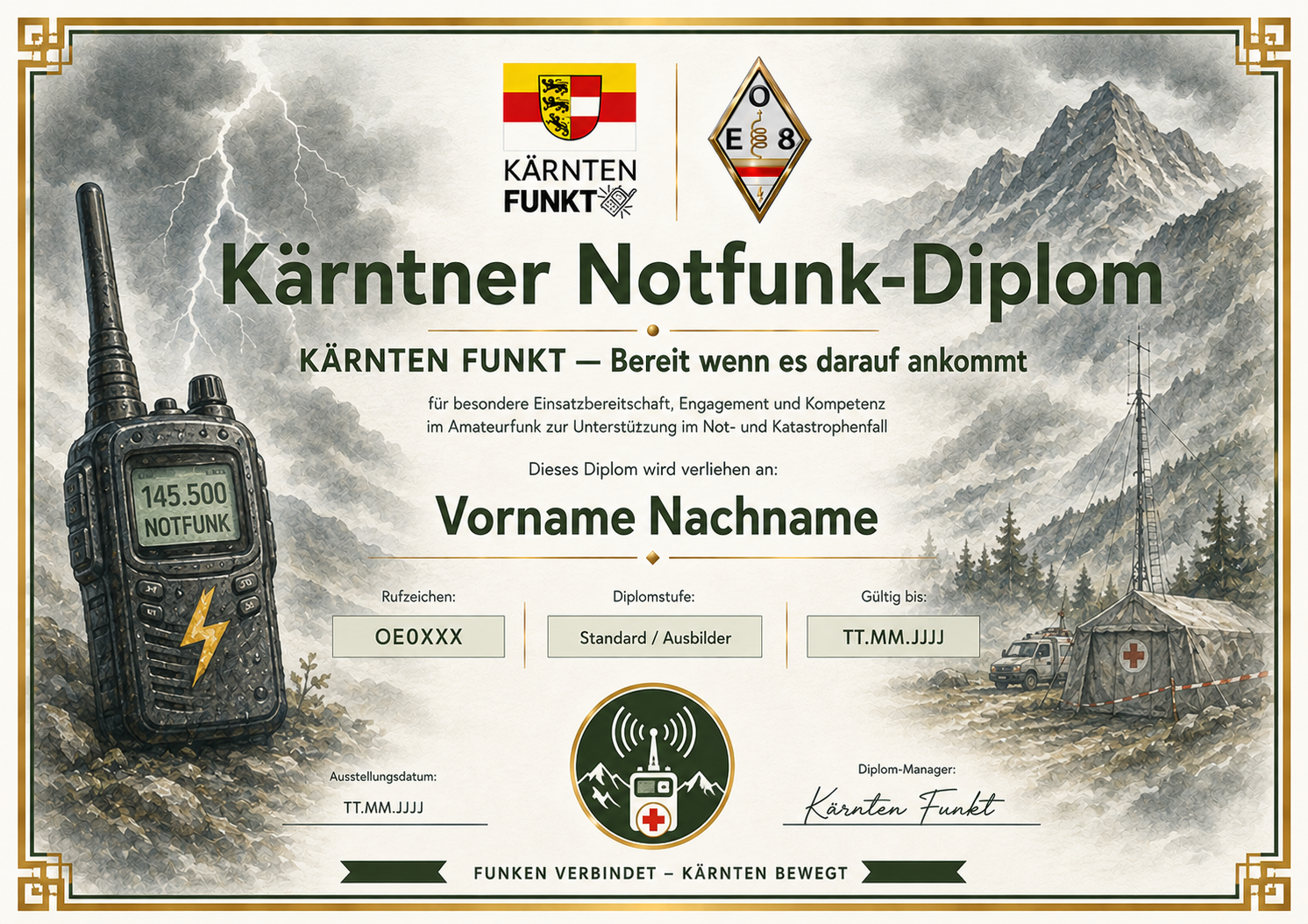 K&auml;rntner Notfunk-Diplom